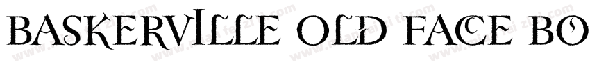 Baskerville Old Face Bookar字体转换